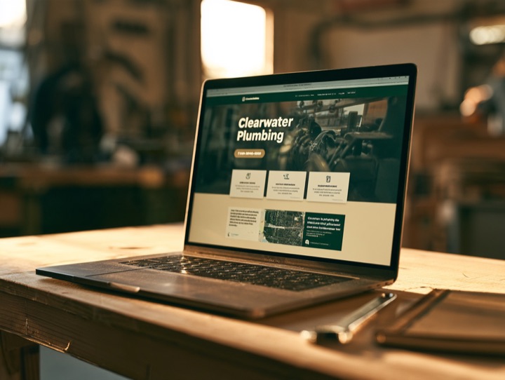 The Trade template — clean site for service businesses